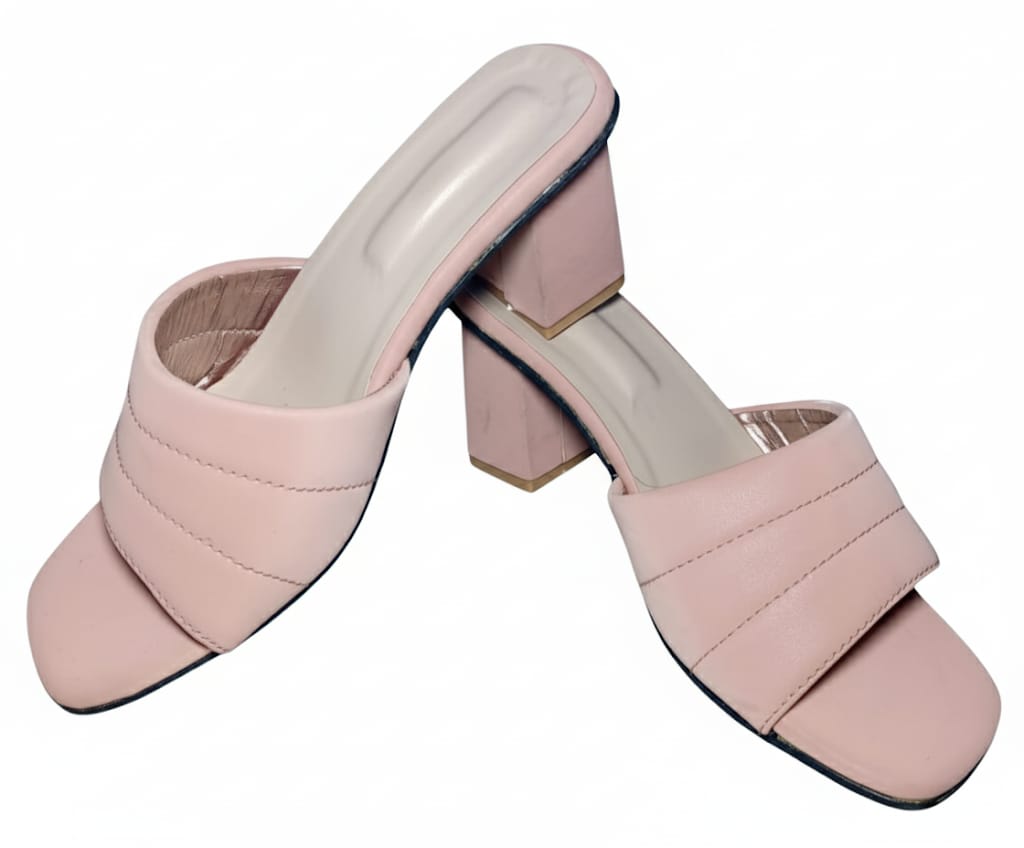 Elegant  Block Heel Slip-On Sandals for Women